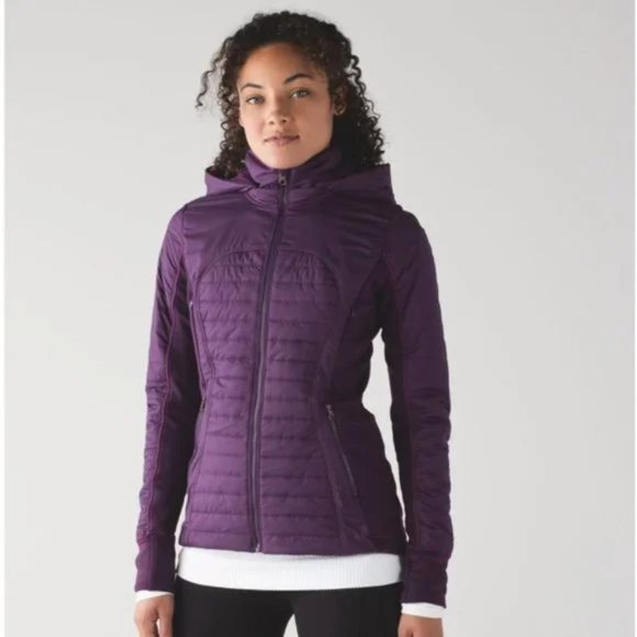 NEW PRICE ** Lululemon Athletica First Mile Jacket Plum Magenta Purple - Picture 6 of 7